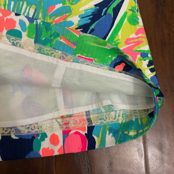 LILLY PULITZER Largo Shift Dress Multicolor Palm Leaves Tropical NWT - Picture 7 of 12